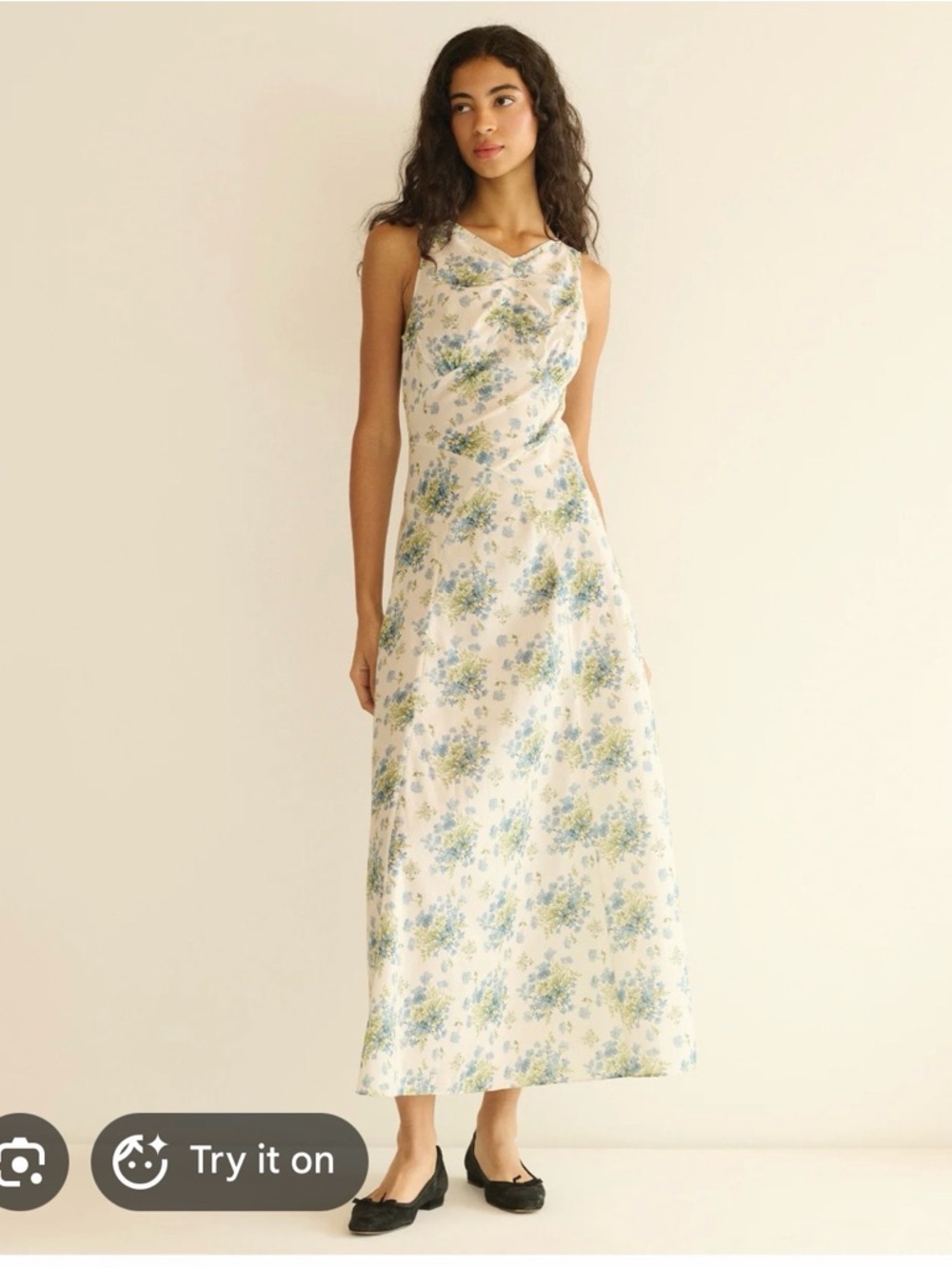 DOEN BRUNA DRESS -- CRÈME LANTANA FLORAL